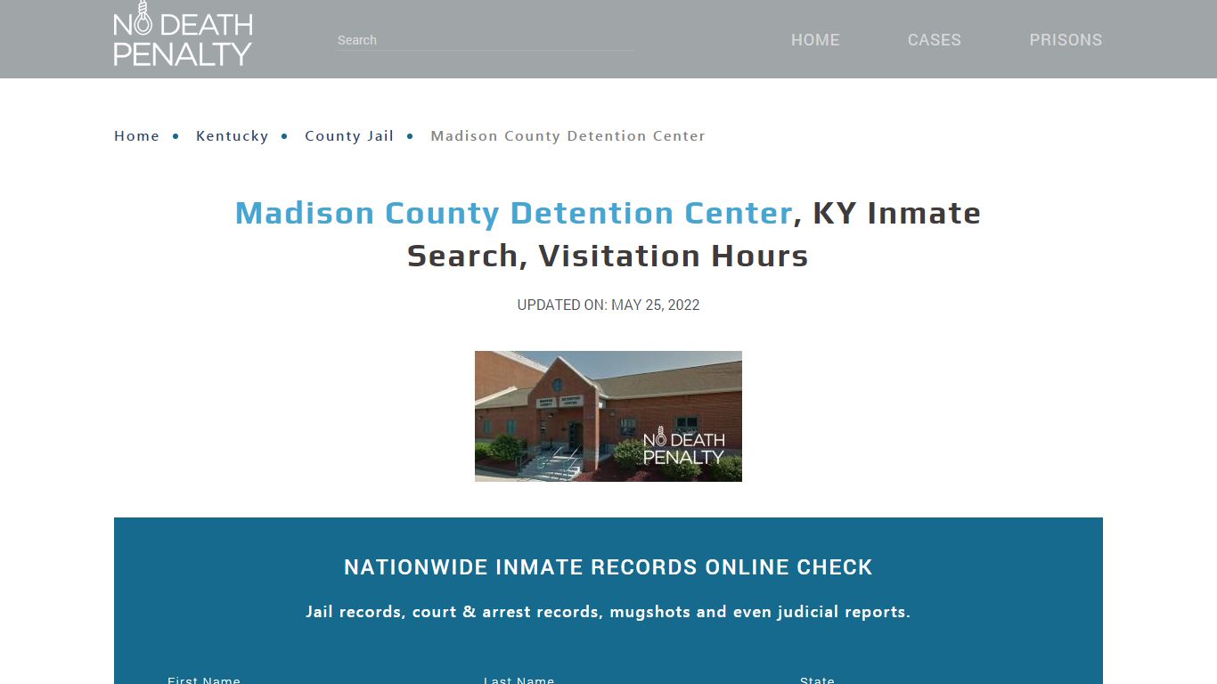 Madison County Detention Center, KY Inmate Search ...