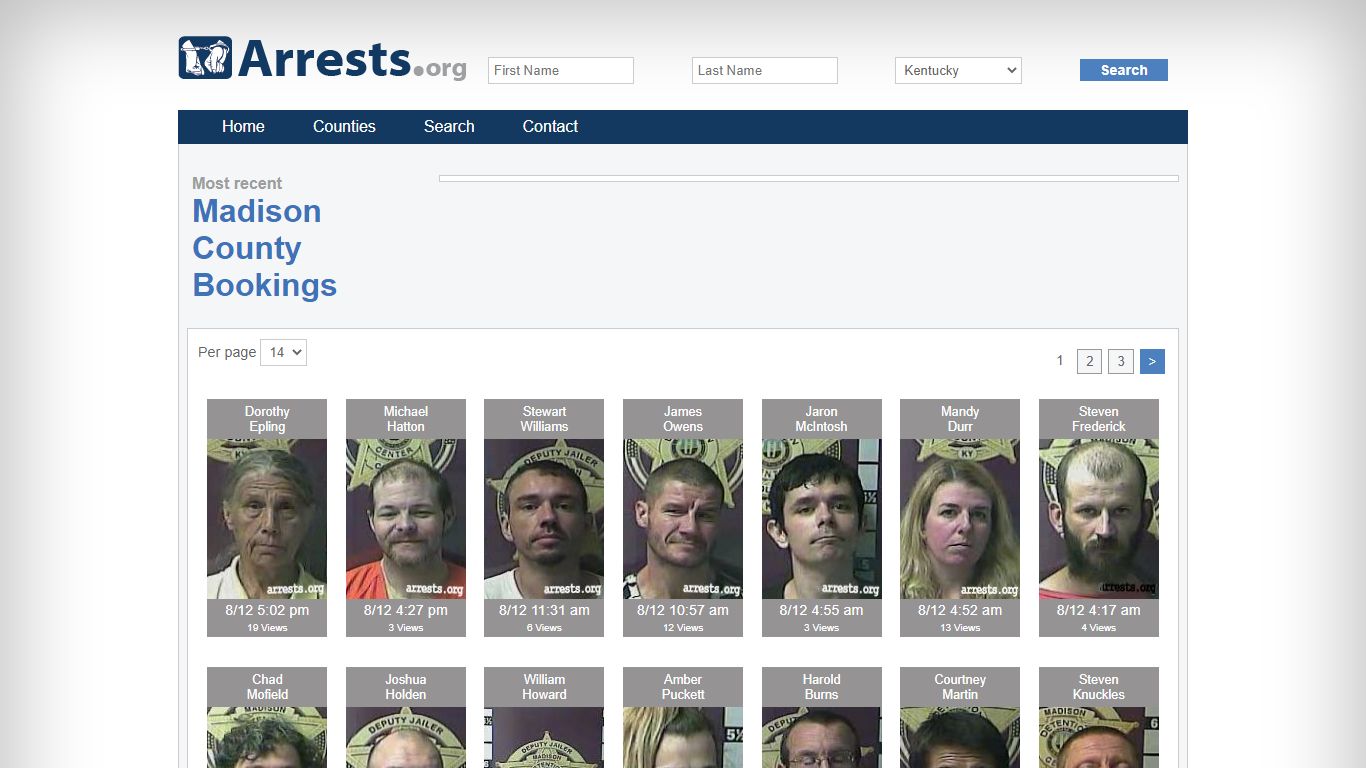 Madison County Arrests and Inmate Search